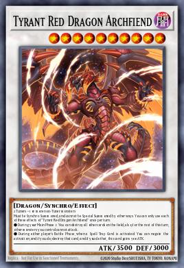 Tyrant Red Dragon Archfiend