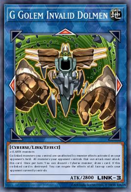G Golem Invalid Dolmen