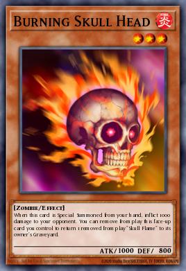 Burning Skull Head