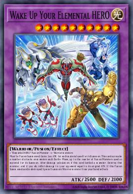 Wake Up Your Elemental HERO