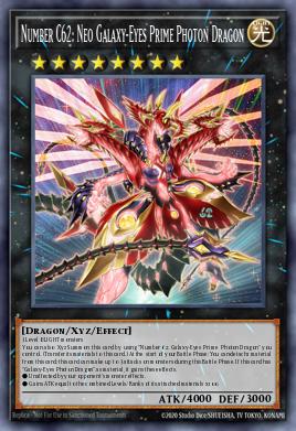 Number C62: Neo Galaxy-Eyes Prime Photon Dragon