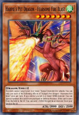 Harpie's Pet Dragon - Fearsome Fire Blast