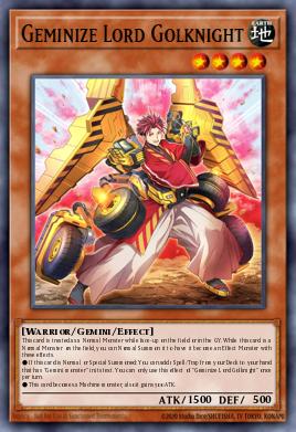 Geminize Lord Golknight