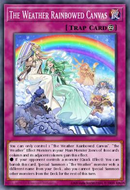 The Weather Rainbowed Canvas