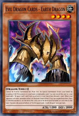 Evil Dragon Cards - Earth Dragon