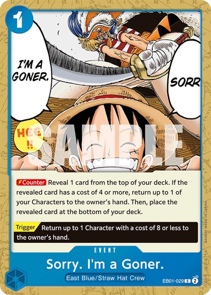 Sorry. I'm a Goner. (EB01-029)