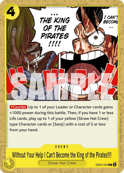 Without Your Help I Can't Become the King of the Pirates!!!! (EB02-059)