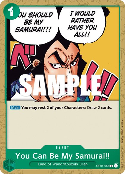 You Can Be My Samurai!! (OP01-055)