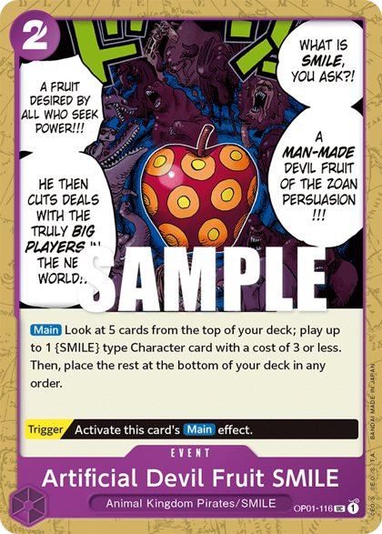 Artificial Devil Fruit SMILE (OP01-116)