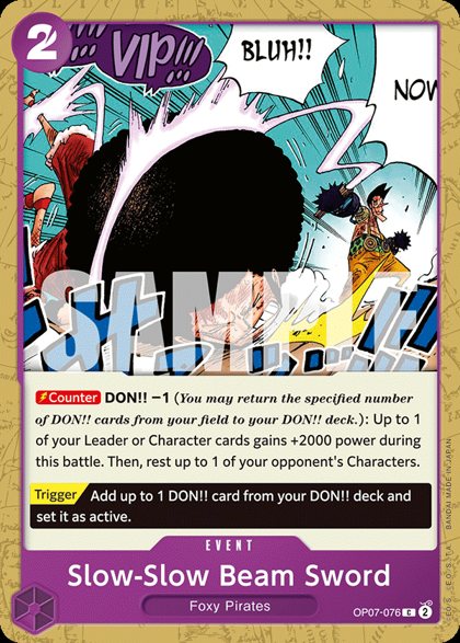 Slow-Slow Beam Sword (OP07-076)
