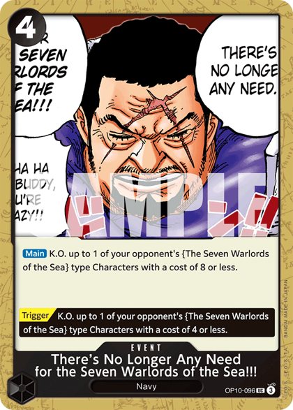There’s No Longer Any Need for the Seven Warlords of the Sea!!! (OP10-096)