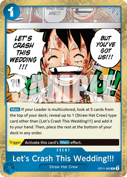 Let's Crash This Wedding!!! (OP11-060)