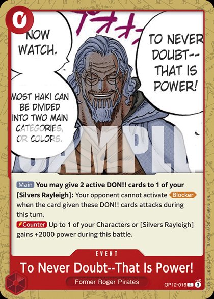 To Never Doubt--That Is Power! (OP12-016)