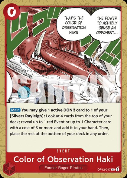 Color of Observation Haki (OP12-017)