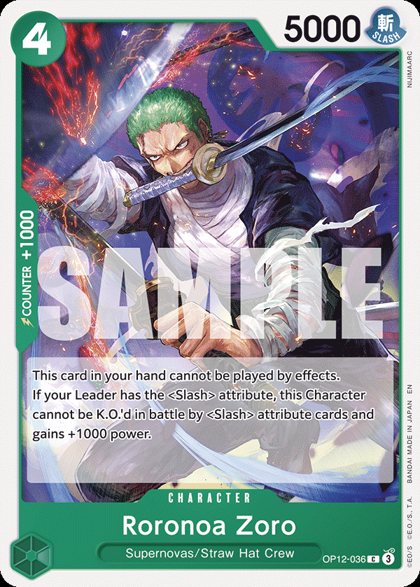 Roronoa Zoro (OP12-036)