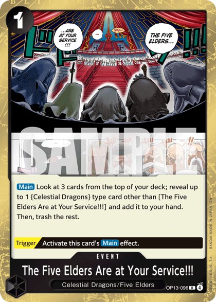 The Five Elders Are at Your Service!!! (OP13-096)