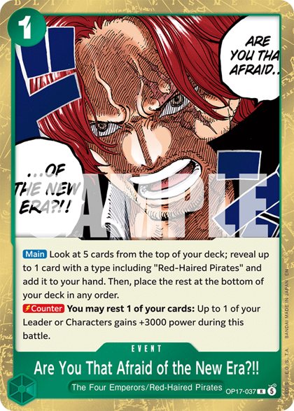 Are You That Afraid of the New Era?!! (OP17-037)
