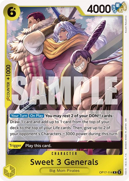 Sweet 3 Generals (OP17-114)
