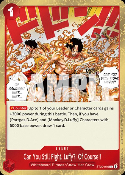 Can You Still Fight, Luffy?! Of Course!! (ST30-016)