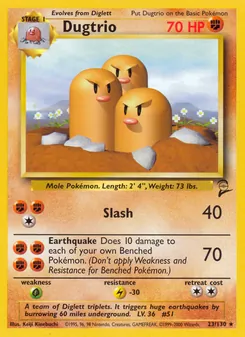 Dugtrio (Base Set 2 23)