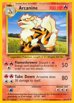Arcanine (Base Set 2 33)