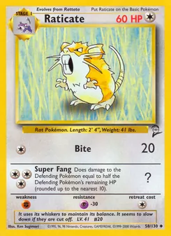 Raticate (Base Set 2 58)