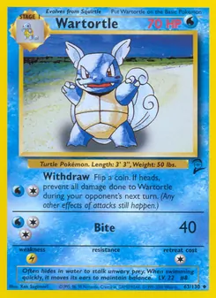 Wartortle (Base Set 2 63)