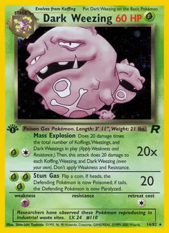 Dark Weezing (Team Rocket 14)