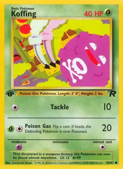 Koffing (Team Rocket 58)