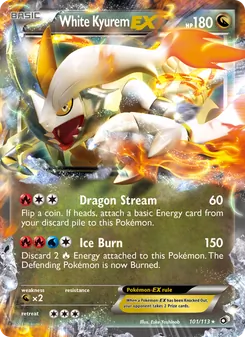 White Kyurem-EX (Legendary Treasures 101)