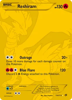 Reshiram (Legendary Treasures 114)