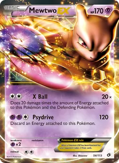 Mewtwo-EX (Legendary Treasures 54)