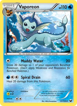 Vaporeon (Dark Explorers 25)