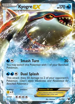 Kyogre-EX (Dark Explorers 26)