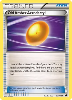 Old Amber Aerodactyl (Dark Explorers 97)
