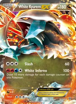 White Kyurem-EX (Plasma Storm 96)