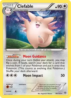 Clefable (Plasma Storm 98)