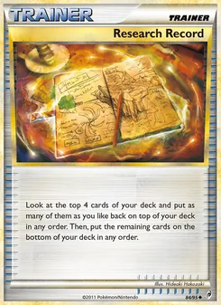 Research Record (Call of Legends 84)