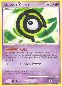 Unown [C] (Diamond & Pearl 67)