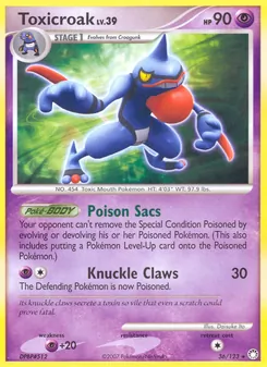 Toxicroak (Mysterious Treasures 36)