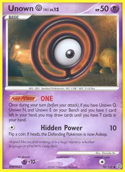 Unown [O] (Secret Wonders 70)