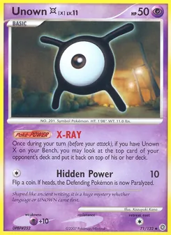 Unown [X] (Secret Wonders 71)