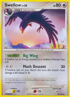 Swellow (Legends Awakened 73)