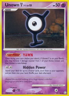 Unown [Y] (Legends Awakened 81)