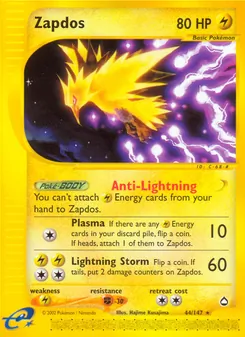 Zapdos (Aquapolis 44)