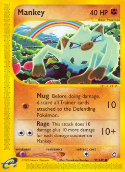 Mankey (Aquapolis 92)