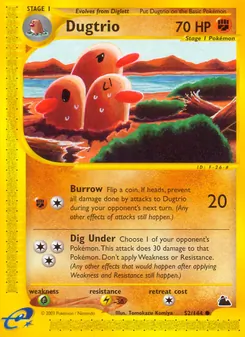 Dugtrio (Skyridge 52)