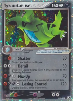 Tyranitar ex (Unseen Forces 111)