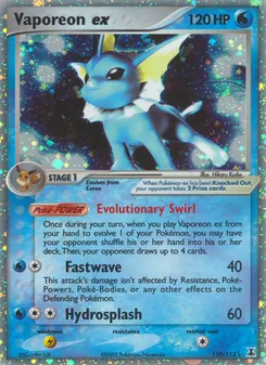 Vaporeon ex (Delta Species 110)