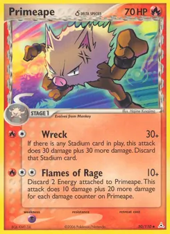 Primeape δ (Holon Phantoms 50)